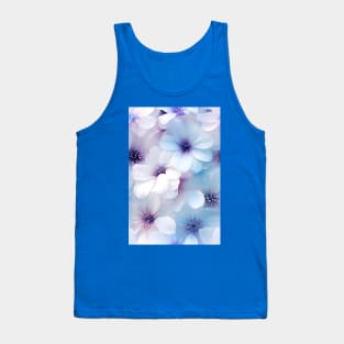 Beautiful white flowers with lavender ascents ! Tank Top